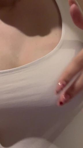 I get shy but show you my milky nipple