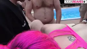 Multiple horny babes enjoy massive cocks at wild party