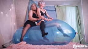 Q755 Mariette makes Stashia ride inflating GL900 till it pops - 1080p