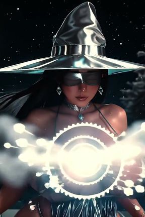 Members Only - Blindfolded Ice Witch with Huge Tits Gets Fucked Hard in a Moonlit Forest