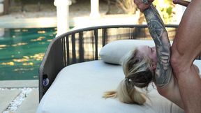 hardcore blonde tattoed babe sophia mayy ride my cock