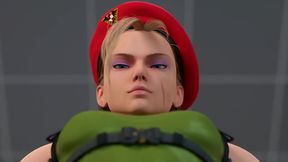 Overwatch vixen Widowmaker and Street Fighter Cammy engage in hot, busty hentai action