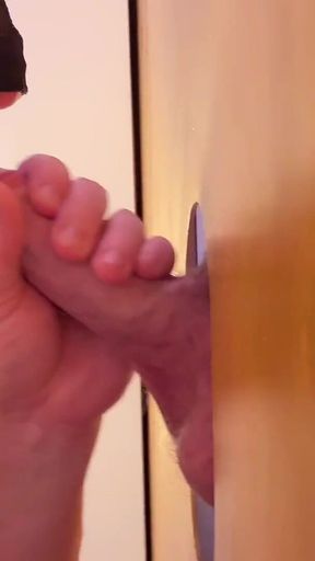 Hot Italian Cock at the Gloryhole - Sucked Dry with My Special Tongue Technique!