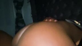 Black girl from Nairobi fingers wet pussy before bed
