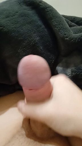 Hot young guy watches hentai masturbate big cock and moan from...