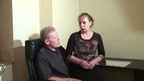 hairy french mature banged n shaved before ass fucking her man with strapon dildo - fptv