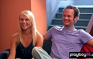 Amateur blonde housewife fucked by the pool outdoor