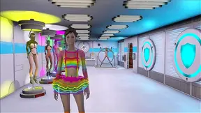 Fallout 4 Beauty Struts Her Vibrant 3D Curves in Colorful Gear