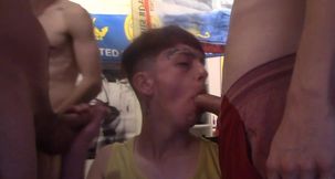 Teens with hard dicks are fooling around in the dorm