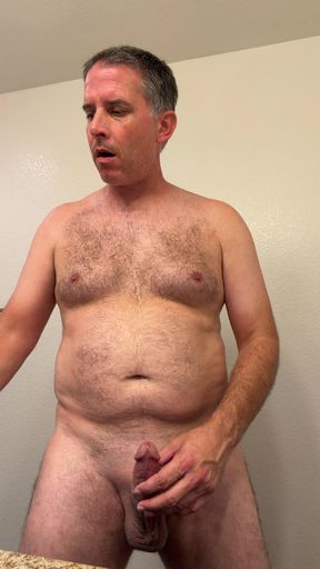 Full blown silliness as I get out of the shower and dry off