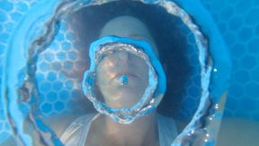 5 mins of blowing rings under and above water