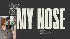 my nose rubber glove