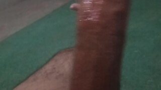Feeling so horny: big black cock solo masturbation and cumming