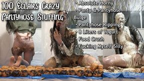 100 Eclairs Crazy Pantyhose Filling+orgasms+yogurt Angle 1