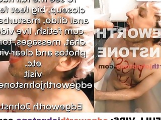 EDGEWORTH JOHNSTONE &ndash; Piss Slut takes a Bath - Male dido pee fetish peeing urine drinking - Bathing nude