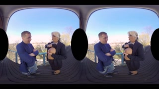 Unknown mature pornstar Gwendolyn exposes her new boobs in VR