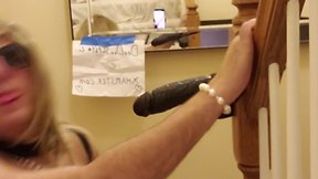 Crossdresser deedee booty to mouth sucking cum