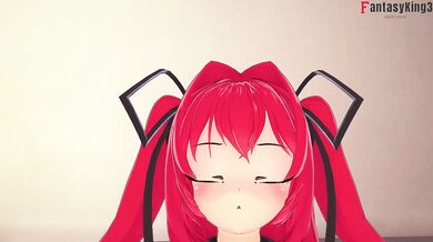 Shinmai Maou's NTR love triangle leaves Chisato Hasegawa cum stained glasses