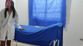 Real Nurse Porn!! Indian Woman Touches Herself Sensually Before Receiving the Patient