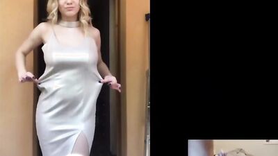 Compilation of a hot blonde model in various outfits and settings