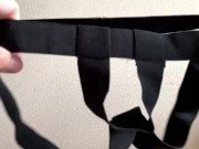 ぽっちゃりの日本人がエロい下着を買って早速着替えてみた❹ 　素人　個人撮影