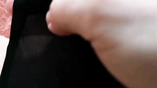 pov gigantic swollen clit and slimy twat Masturbate vagina into