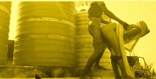 I CATCH MY SHY BHABI IN MY Building on the roof and give her the fuck of pussy on the roof.