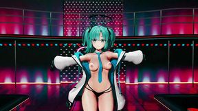 hayase yuuka hentai blue archive no bra dance queencard mmd 3d clear blue hair