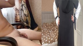 Aziza Was Talking on the Phone, but When She Saw a Naked Penis, She Hung up and Gave Herself to Him