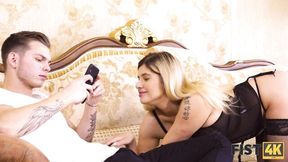 Luring fancy woman's fisted sex