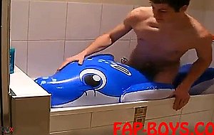 Twink dry humps his dolphin