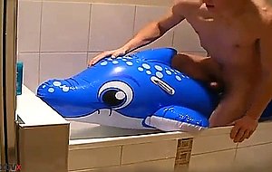 Twink dry humps his dolphin