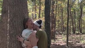 Deer Girl Fucked in the Woods for First Time