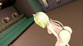 Nekomata Okayu Hentai Dance Hololive Underwear Cat Girl Mmd 3D Blonde Hair