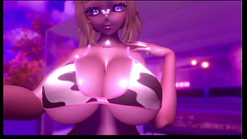 3D Cow girl Huge tits Breast Expansion POV w/ Sound added