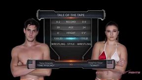 stephie staar vs tony orlando mixed wrestling
