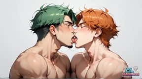 A Green-haired Muscle Bunny Shocks with a Spunk Splash! Experience the Best Gay XXX Action!