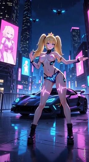 108. Princess Peach Cyberpunk Version Dance (ai Animation)