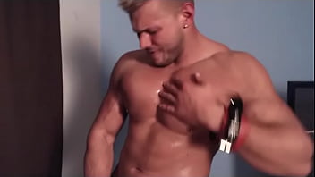 Chained Up Muscle Cock