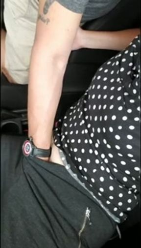 Adult Nursing Session in the Car