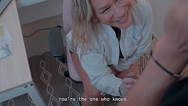 A Sexy Doctor Examines a Guy and Makes Him an Offer