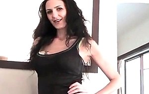 Ukranian slut shows her goodies before fuck