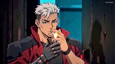 Cyberpunk Cartoon Rough Mercenary Friend Pov Creampie Full Load