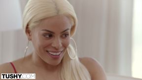 TUSHY Two Latina's Have Hot Anal Sex With American