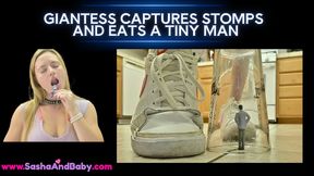 Vore Giantess Captures and Stomps a Tiny Then Eats Him - Teeny - Shrinking Fetish - Squashed By Giant