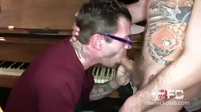 Blowing A Tattooed Guy