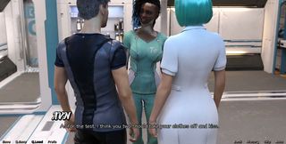 Stranded in Space - Hot Black Vitiligo Girl and Doctor Starts a Make Out Session