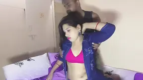 When I masturbation in my bed room, my Indian stepsister see me . and she soport me I fuck