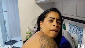Marcelly Melo, minha empregada sedutora e desej&#x00E1;vel, comi o seu rabo delicioso