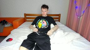 Fresh Stud Slaps Leaking Boner To Cum Finale